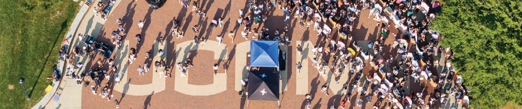 Involvement Fair on Fairfield Way at UConn